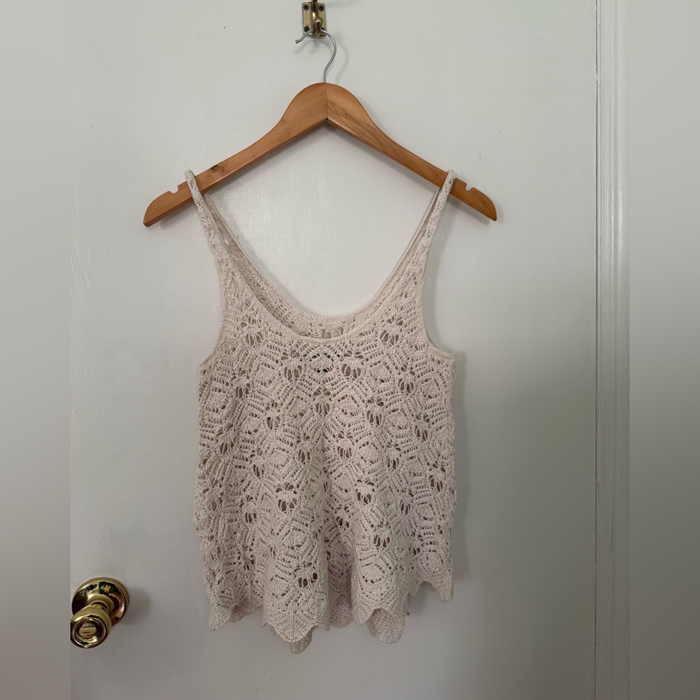American Eagle Outfitters AEO crochet Tank Top XS boho festival - Picture 3 of 9